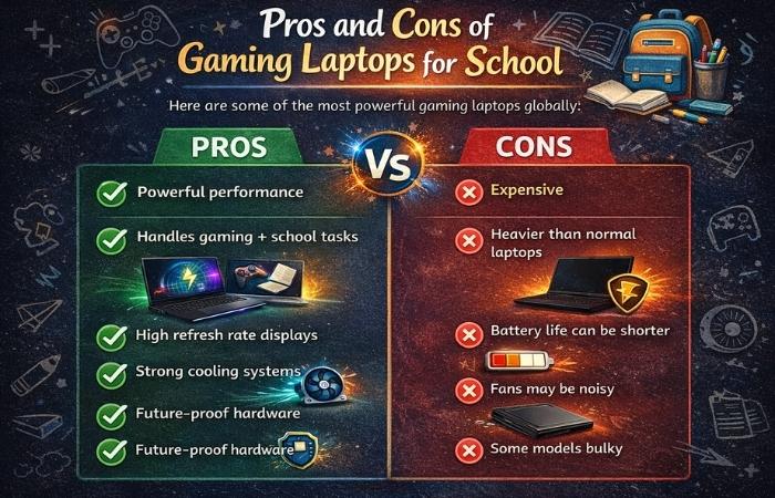 Pros and Cons of Gaming Laptops for School