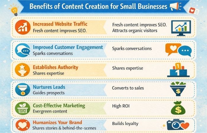Benefits of Content Creation for Small Businesses